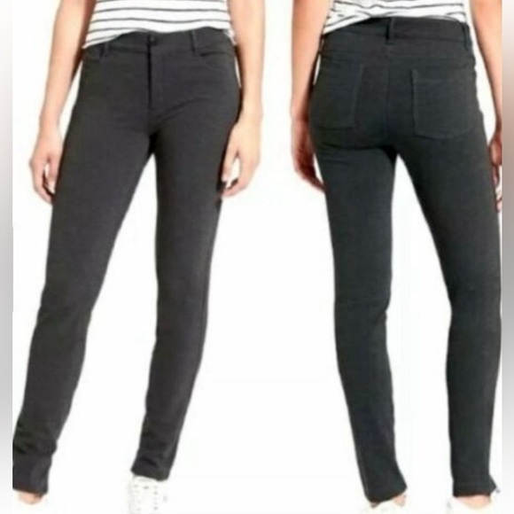 Athleta Ponte Knit 5 pocket Skinny Pants Charcoal Gray 8 - Picture 1 of 11